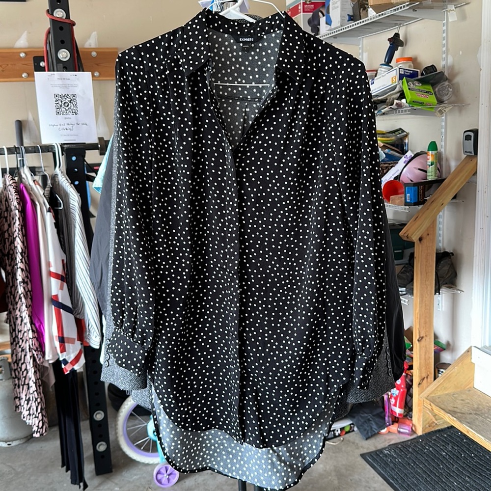 Express polka dot tunic